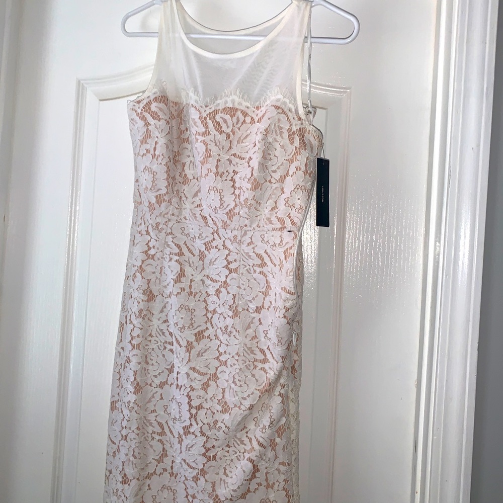 white beige dress, XS, brand: LuLu’s